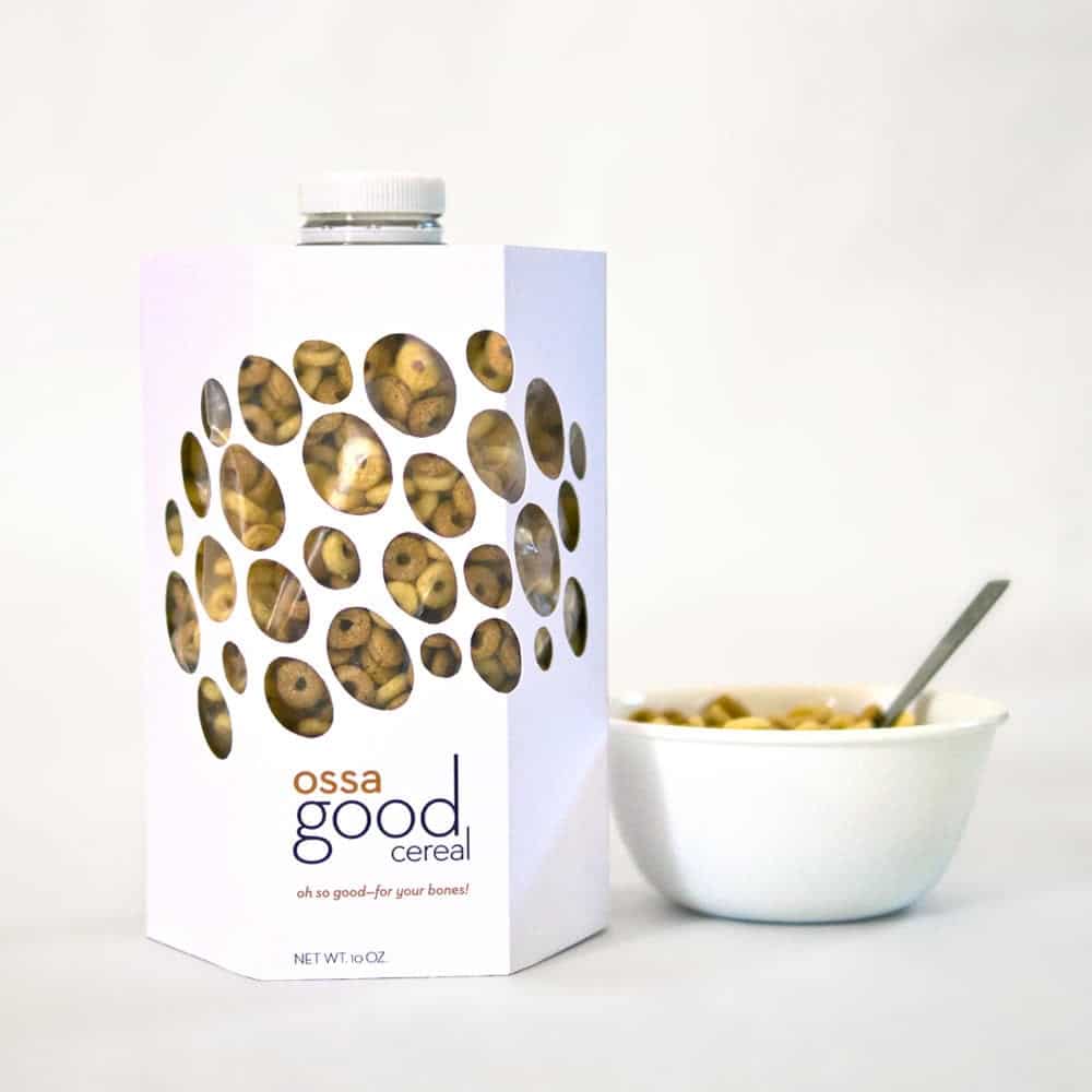 Bone support cereal box