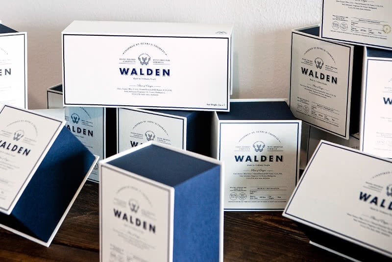 Assorted boxes of Walden's candles