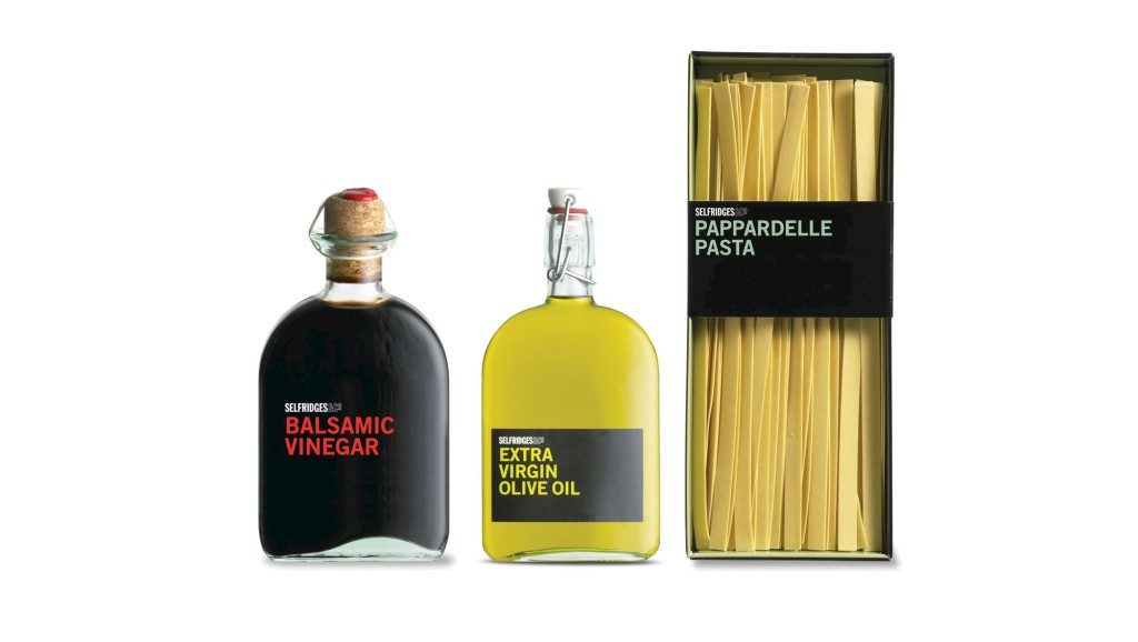 Selfridges food packaging