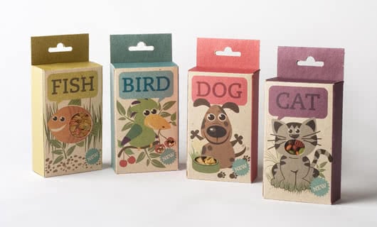 Pet food packaging by Sara Strand