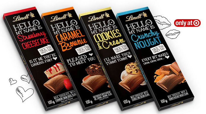 Chocolate packaging by Lindt