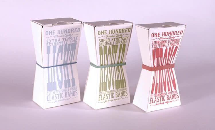Elastic band packaging