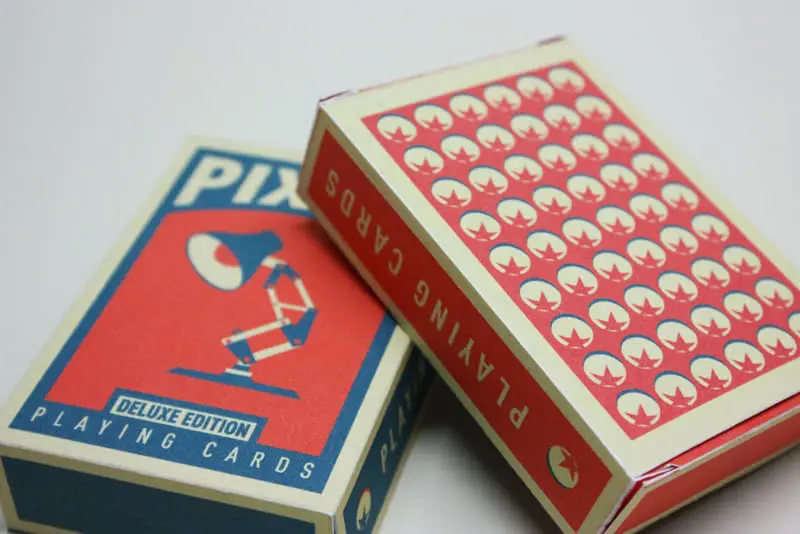 Playing card boxes by PIXAR