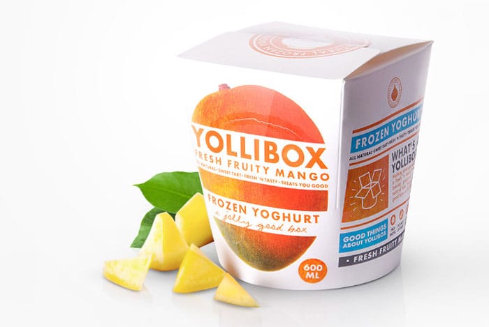 Yollibox mango frozen yogurt