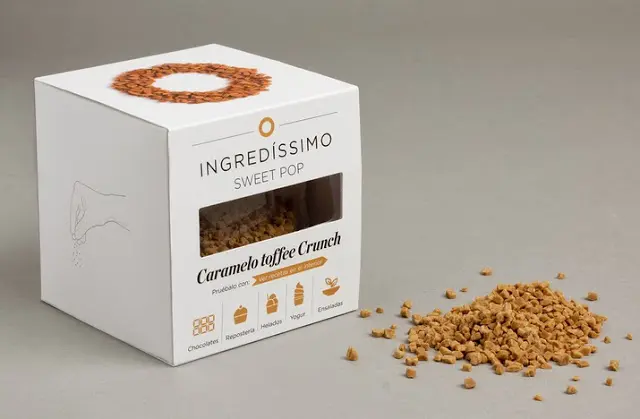 A box of Caramel Toffee Crunch bites by Ingredìssimo