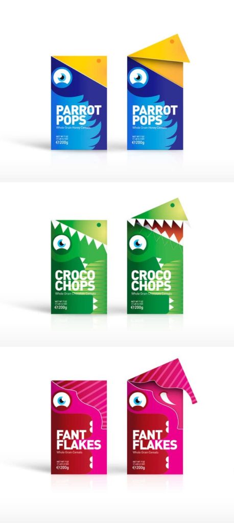 Creative cereal boxes that resemble cute animals