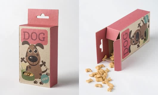 Dog food packaging by Sara Strand