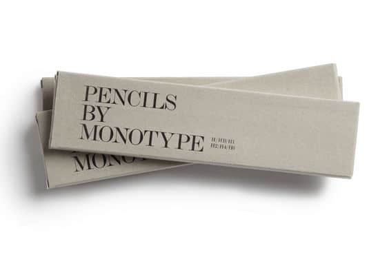 A box of pencils by Monotype