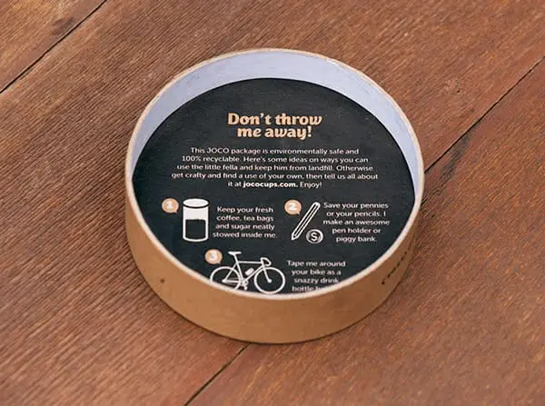 Repurposable coffee packaging