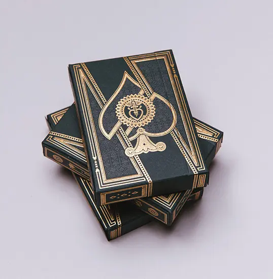 Luxury playing card boxes