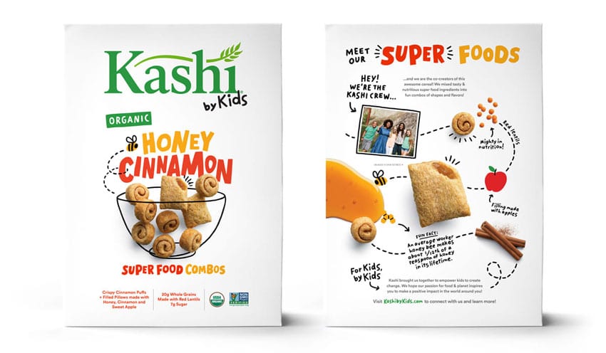 Packaging design for children and superfoods