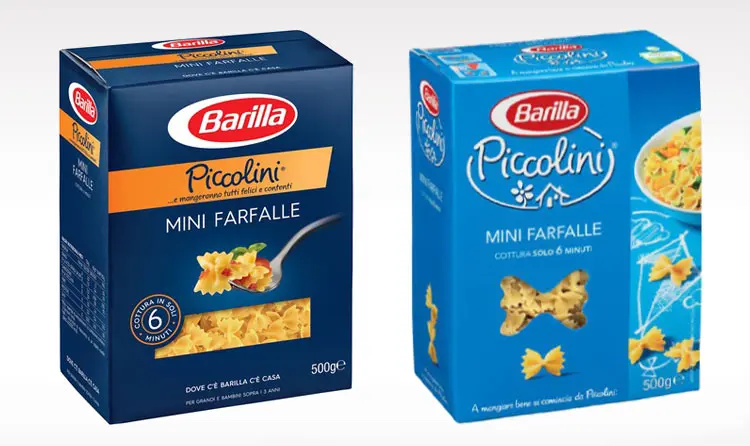 Barilla Piccolini Pasta Before and After