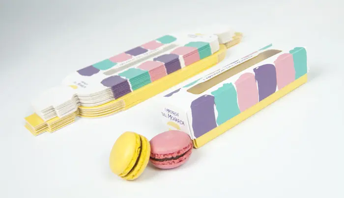 Scatole personalizzate per macarons: un arcobaleno da vedere e da