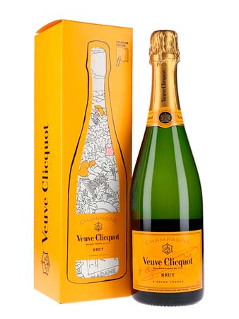 Yellow packaging for champagne