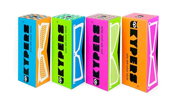 Fluo packaging for sunglasses