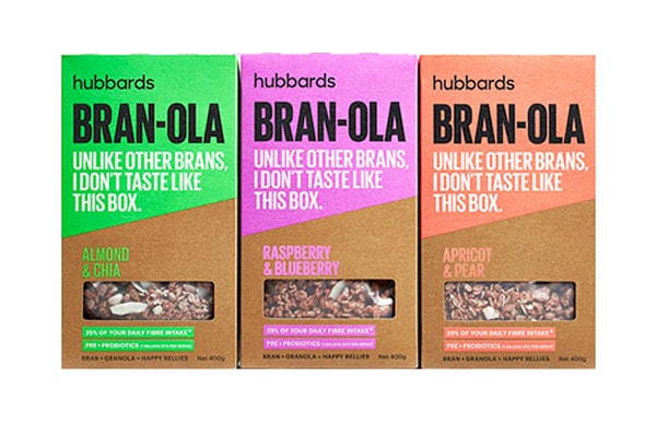 Granola box with fluo details