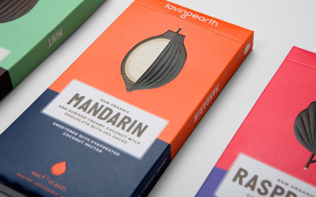 Mandarin Flavor Chocolate Bar Packaging