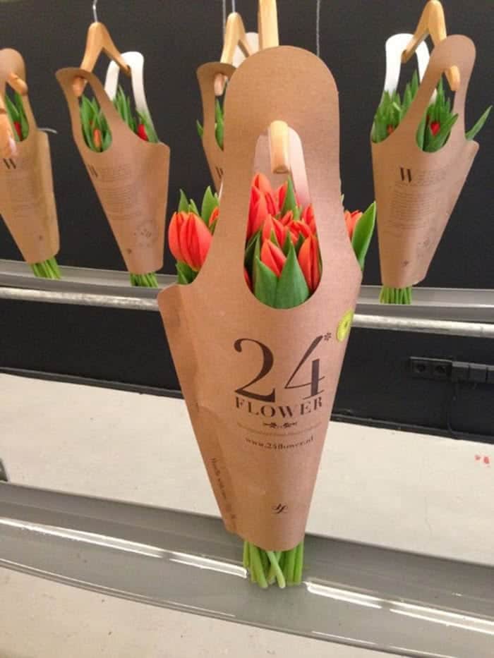 Valentine's Day Packaging Design for Flower Bags