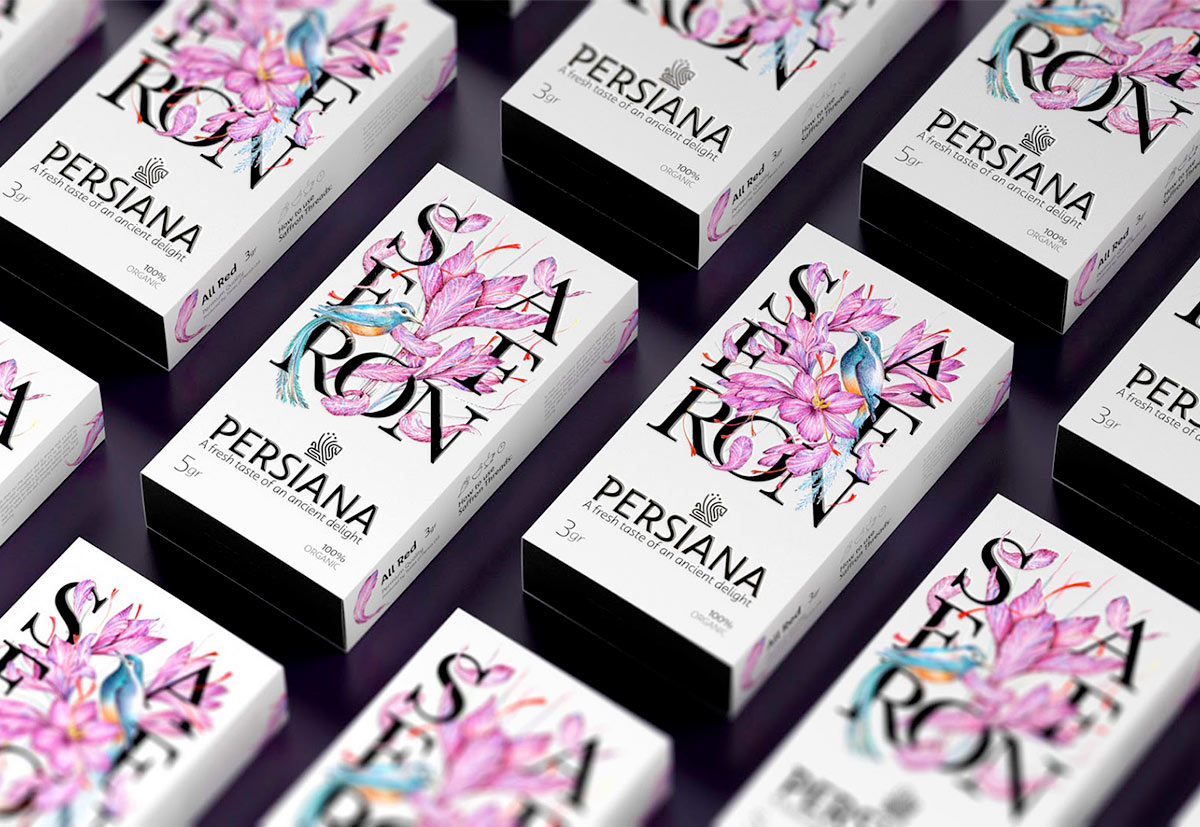 persiana saffron luxury packaging design