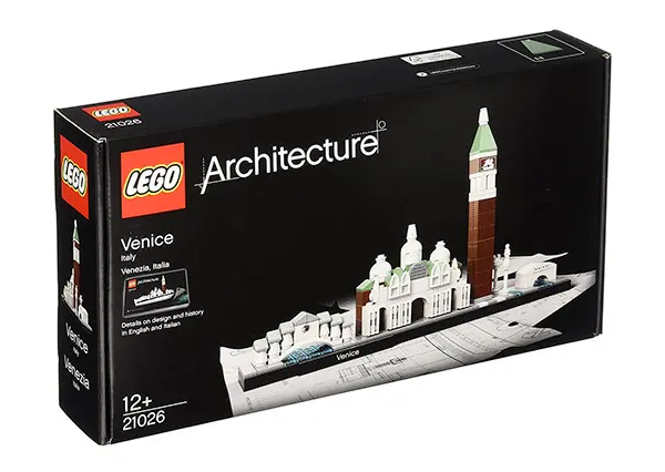 Scatola a valigetta per Lego Architettura: Venezia