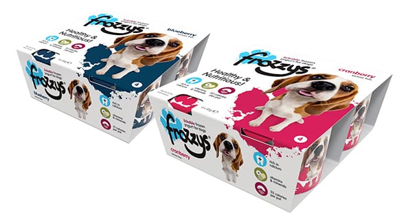 packaging design yogurt for dogs cardboard sleeve