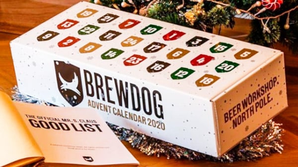 brewdog beer 2020 advent calendar.rollover hinged lid