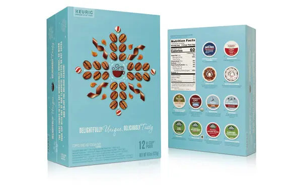 Coffee pods packvertising box