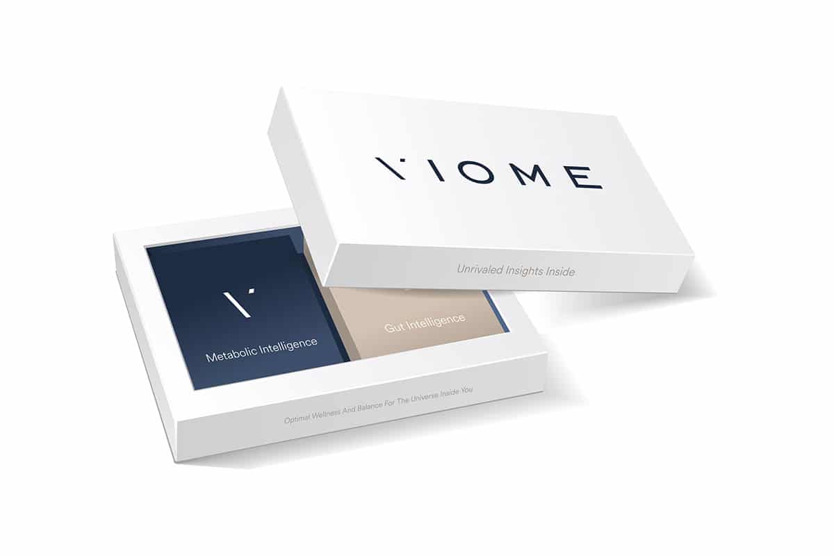 viome kit box packaging design
