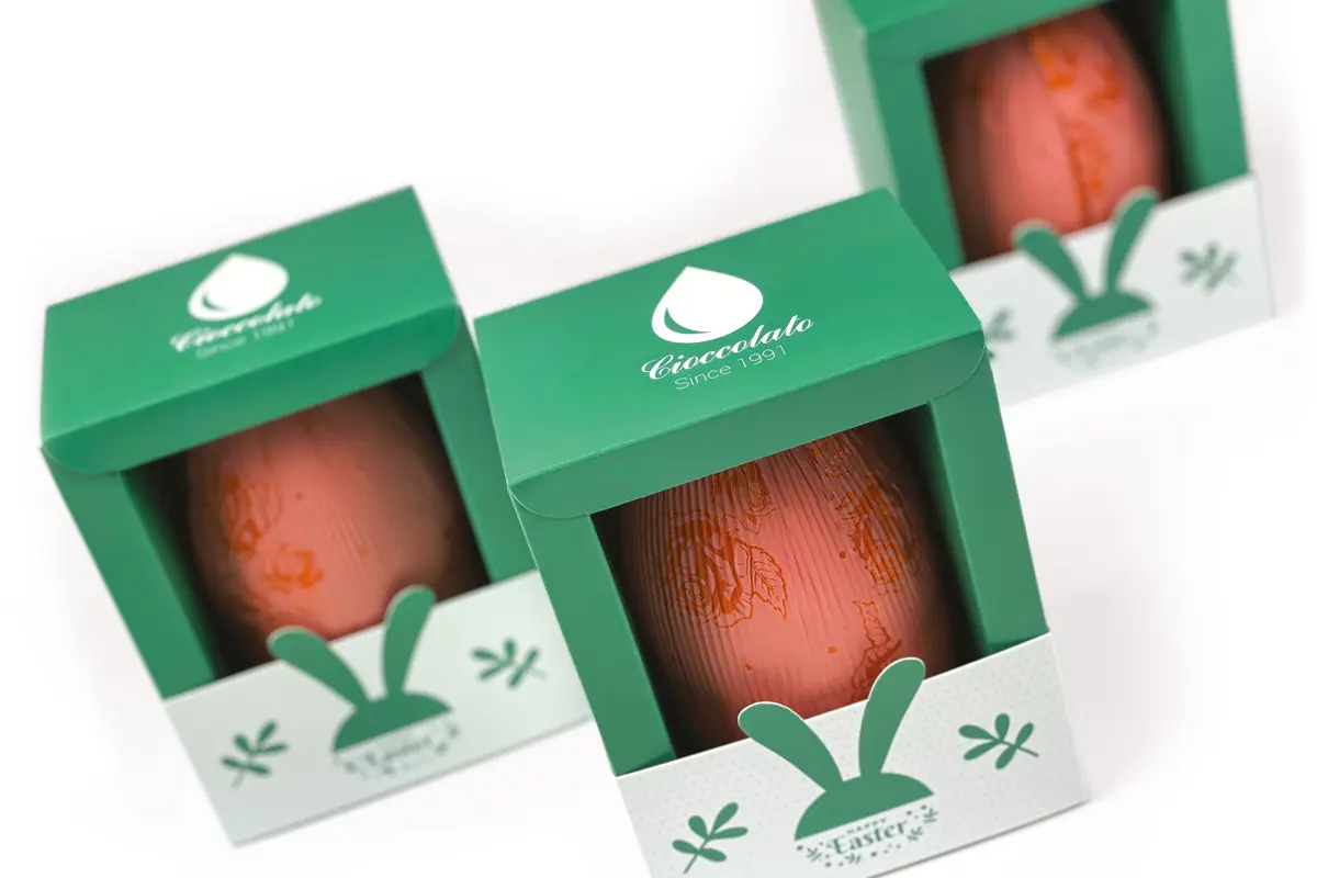 packly ispirazione soluzione di packaging uova cioccolato
