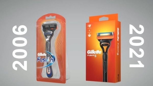 Packaging innovation towards sustainability by Gillette