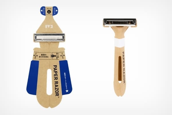 Disposable but sustainable paper razor