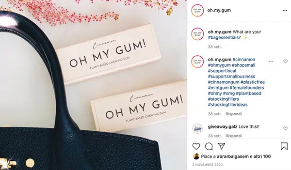The Instagram campaign by Oh my Gum!