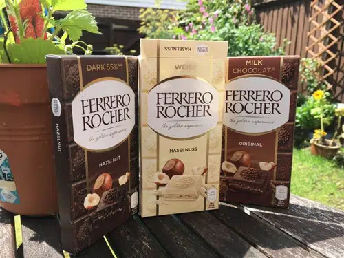 The new Ferrero packaging for premium chocolate