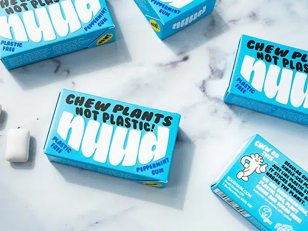 Nuud boxes for vegan chewing gums