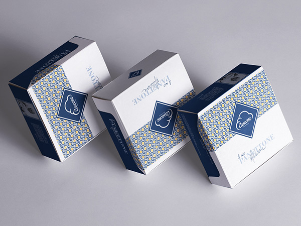 Elegant design packaging for panettone