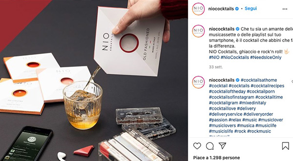 Nio cocktails' strategic packaging