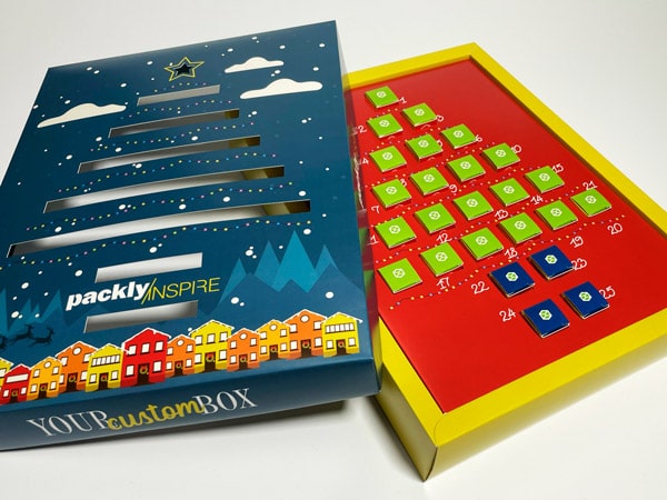 Advent with Packly's calendar: the bottom and lid box