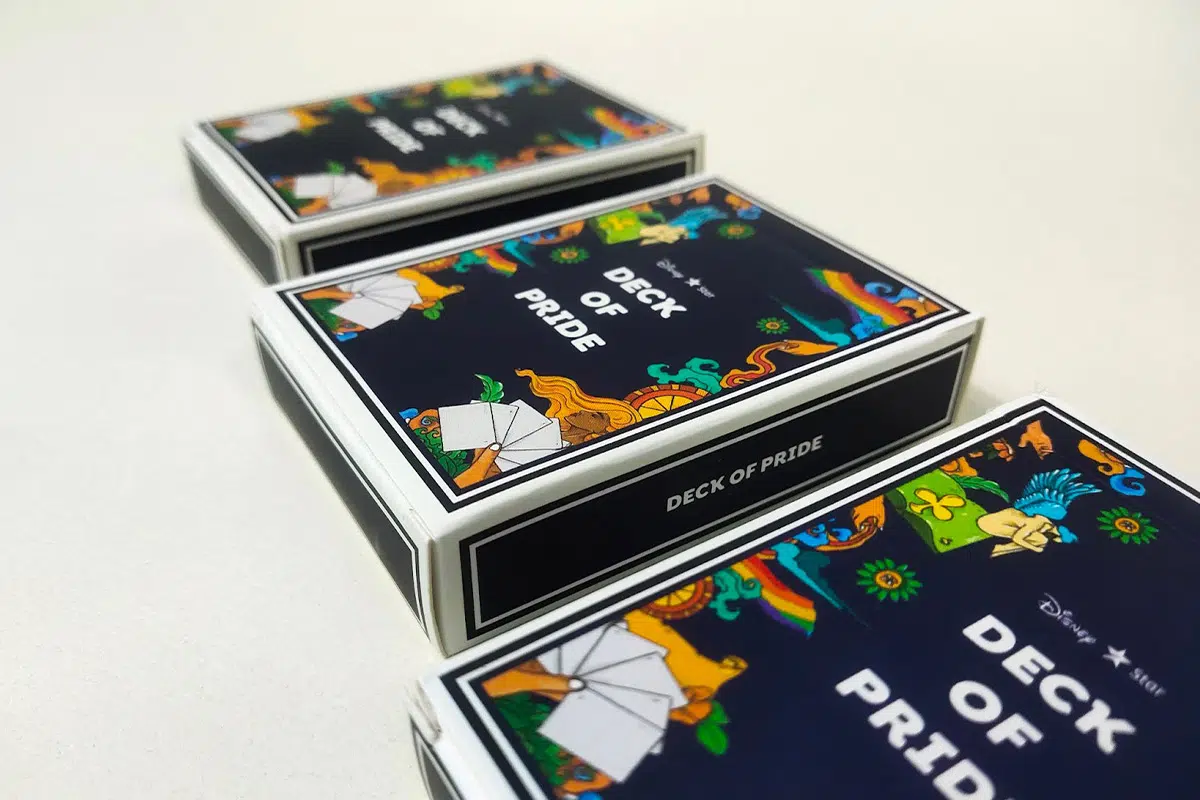 packaging design per carte da gioco sulla diversita