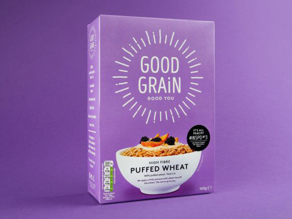 Superfood granola box with Pantone of the year 2022