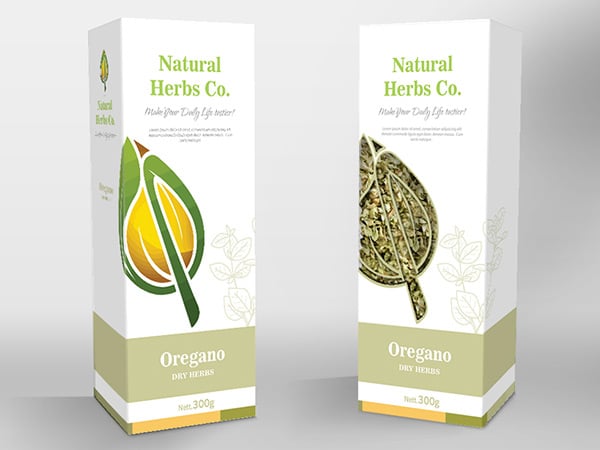 A/B test for oregano packaging solution
