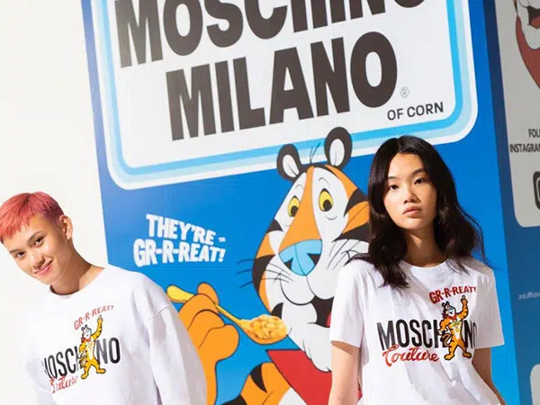 Collezione packaging da indossare Moschino