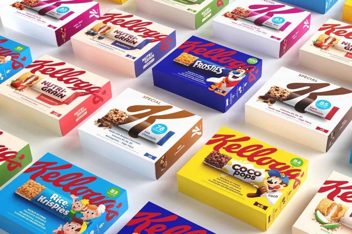 Packaging of Kellogg snacks