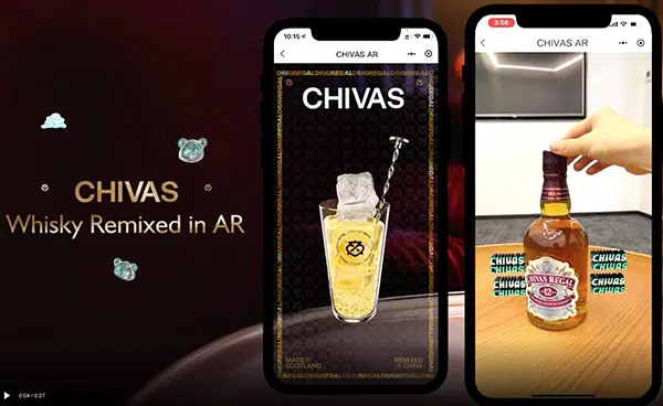 Chivas smart packaging with Augmented Reality