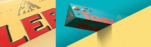 Rebranding Toblerone: nuova palette