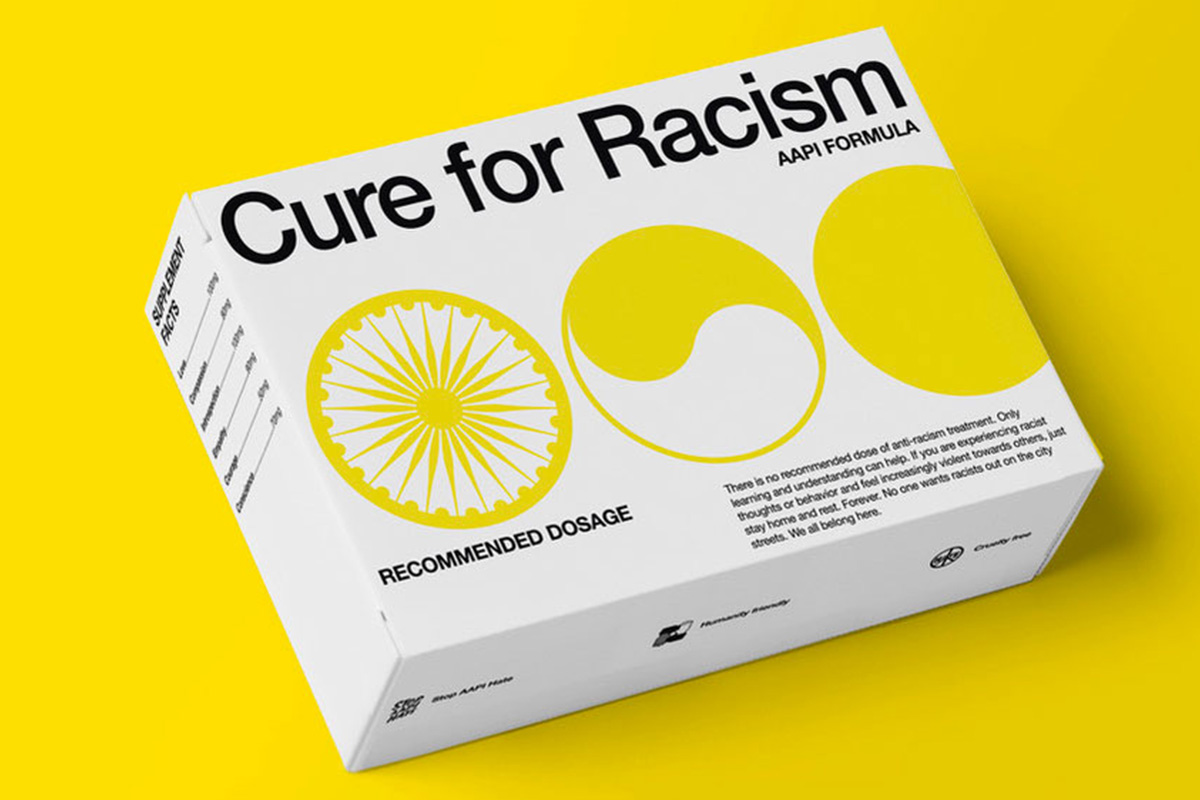 Social packaging pills against racism