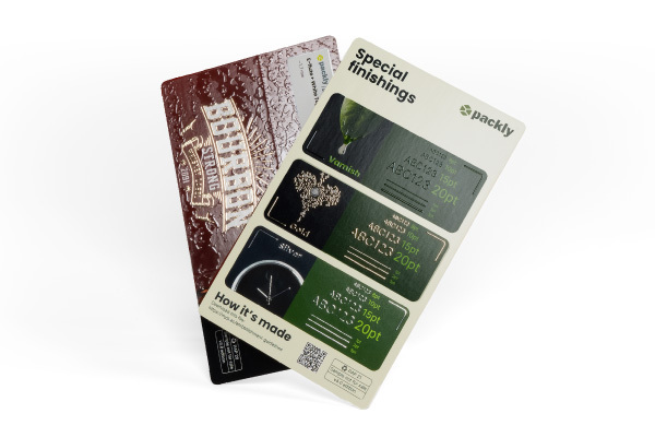 Cartoncini con finiture speciali Packly