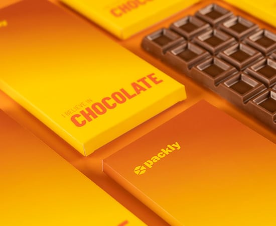 Packaging globale per cioccolato senza immagini