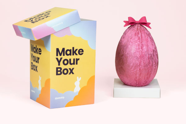 Chocolate Egg - Box with  lid 