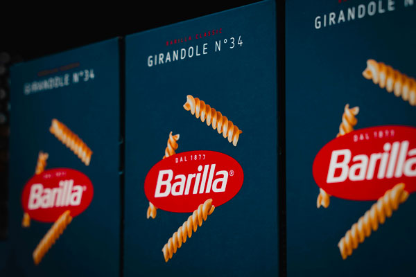 Boîtes de pâtes Barilla