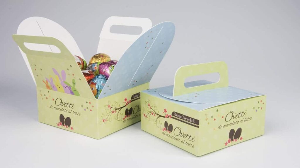 Confezioni personalizzate per ovetti di Pasqua